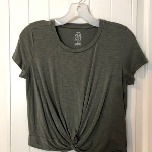 Olive green American eagle tshirt